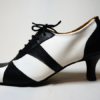 zapatos tango mujer botitas blanco y negro