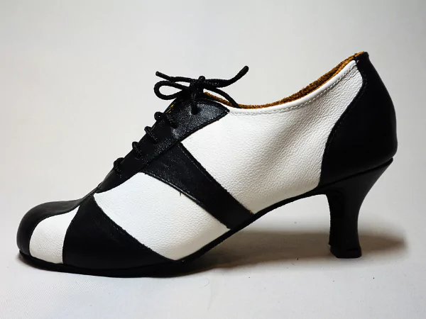 zapatos tango mujer botitas blanco y negro
