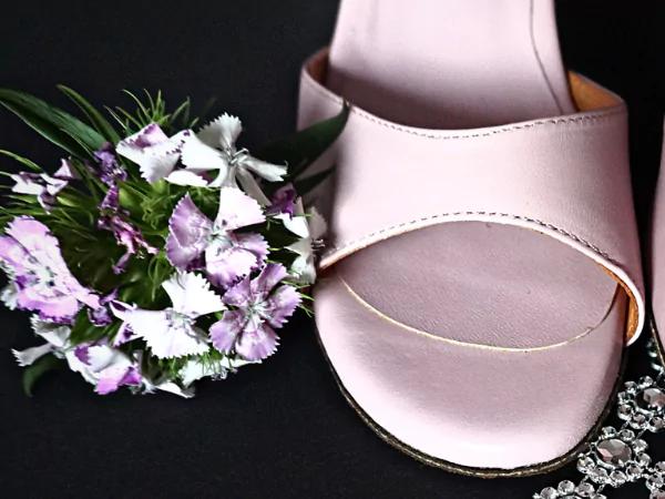 zapatos de tango argentino para mujer cuero rosa