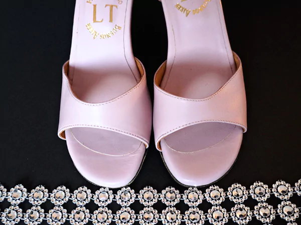 zapatos de tango para mujer rosa pastel